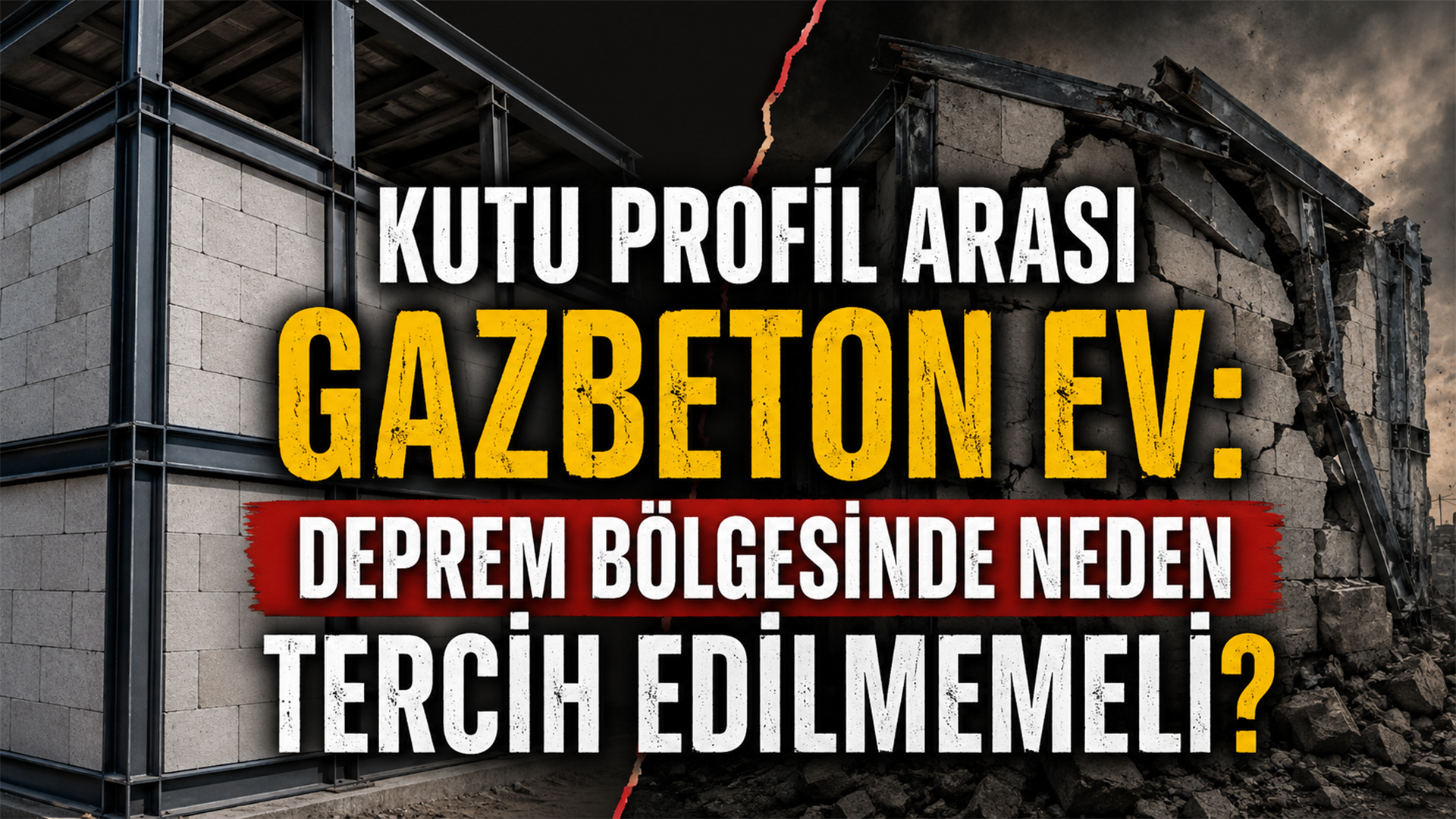Kutu Profil Arası Gazbeton Ev: Deprem Bölgesinde Neden Tercih Edilmemeli?