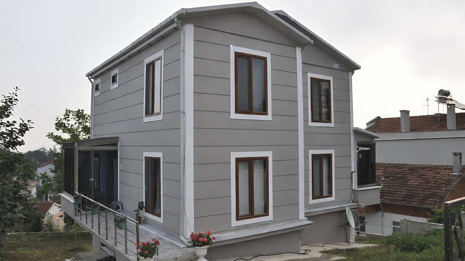 Balıkesir 132 m2 Ekstra Dış Montalamalı Prefabrik Ev Projesi