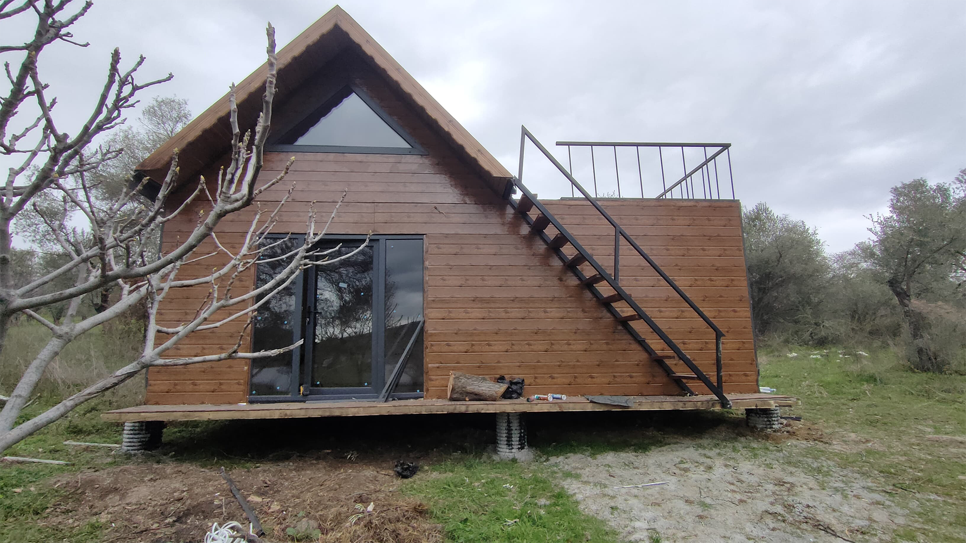 Balıkesir Havran 50m² Ahşap Bungalov Ev Projesi